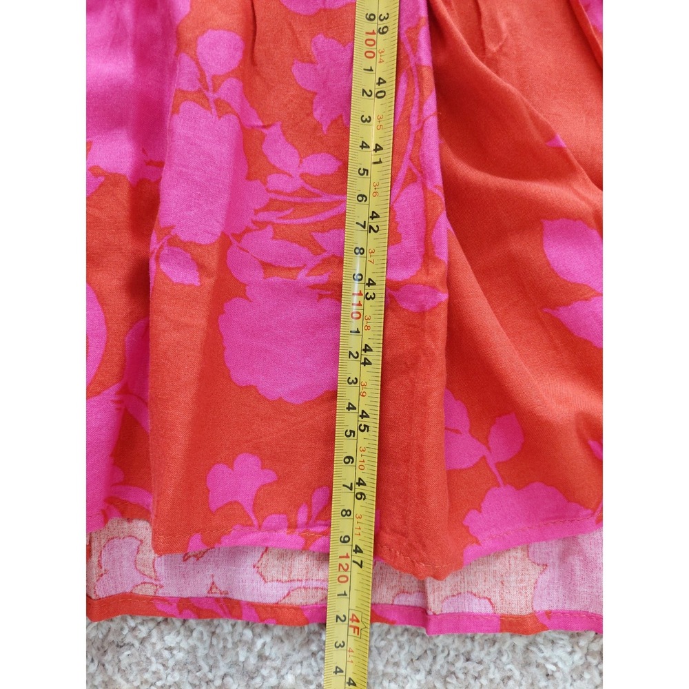 Petal + Pup Alijah Floral Tiered Midi Dress V-Neck Tie Waist Size Small NWT - Picture 7 of 8